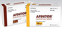 AFINITOR (Everolimus) 5mg, 10mg tablets by Novartis