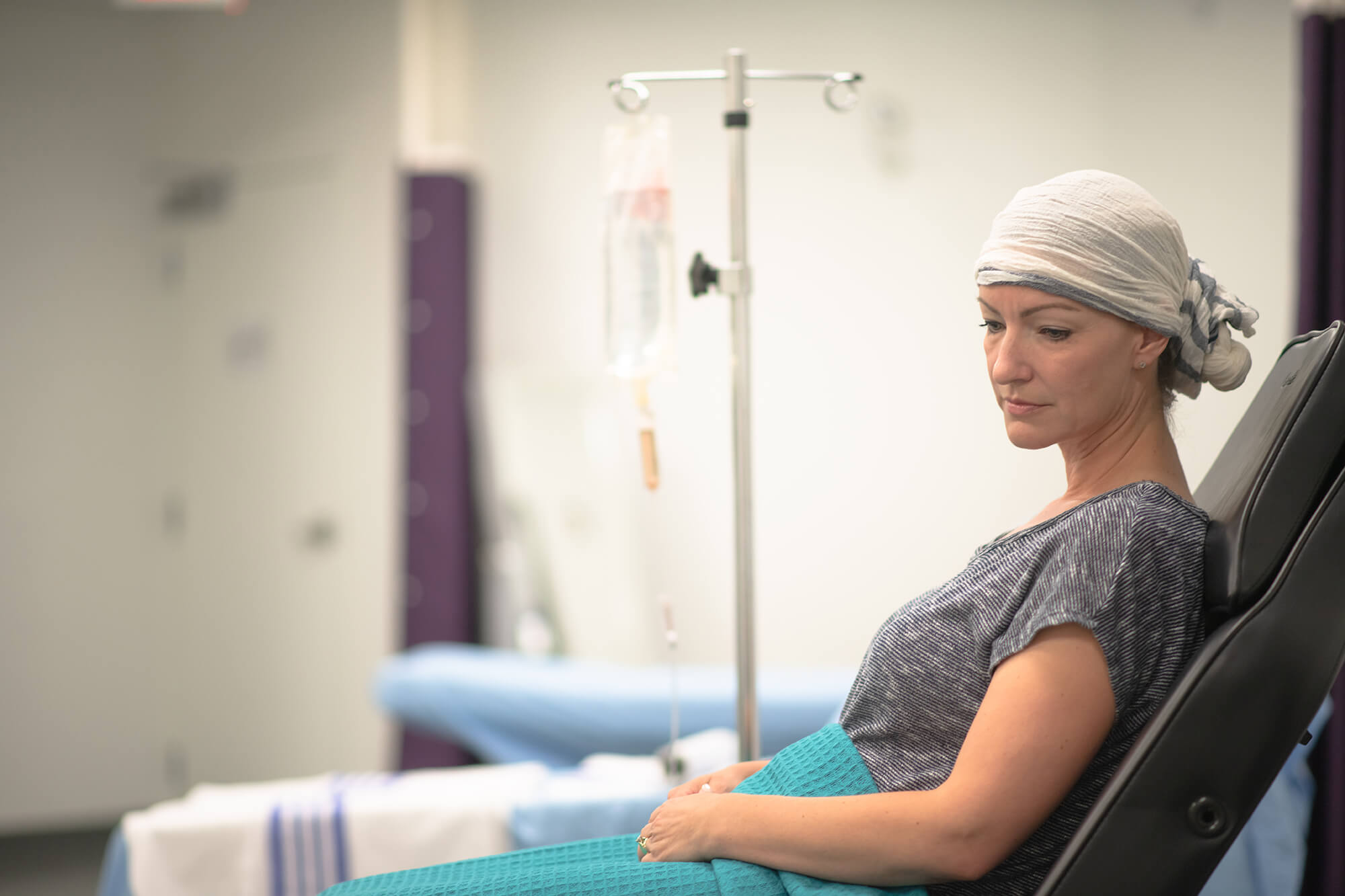Patient receiving chemotherapy
