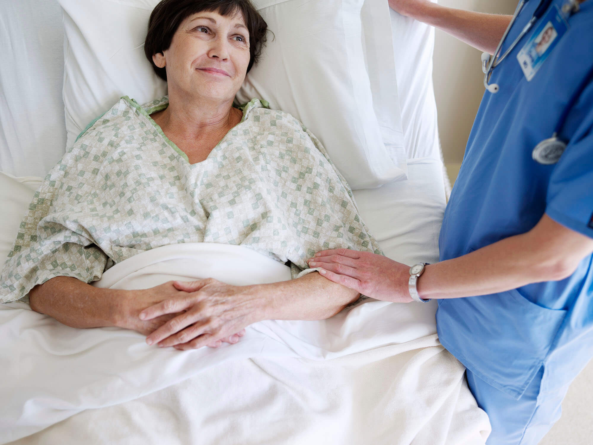 Doctor talking to patient.