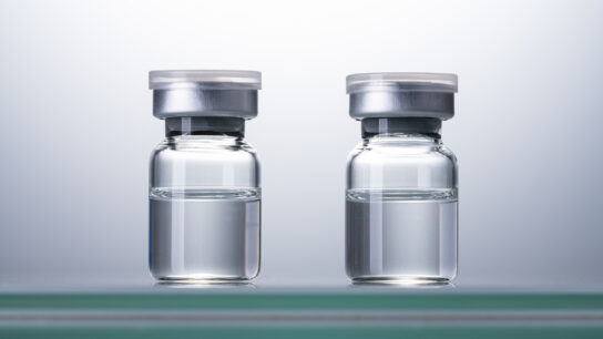 Two Sealed Airtight Medical Vials,