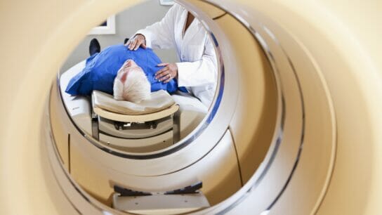 Patient undergoing PET/CT